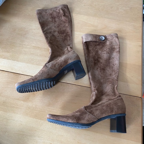 Suede Franco Sarto Boots | Knee-high suede tall boots - Picture 2 of 6